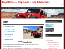 Tablet Screenshot of jeeprentals.com